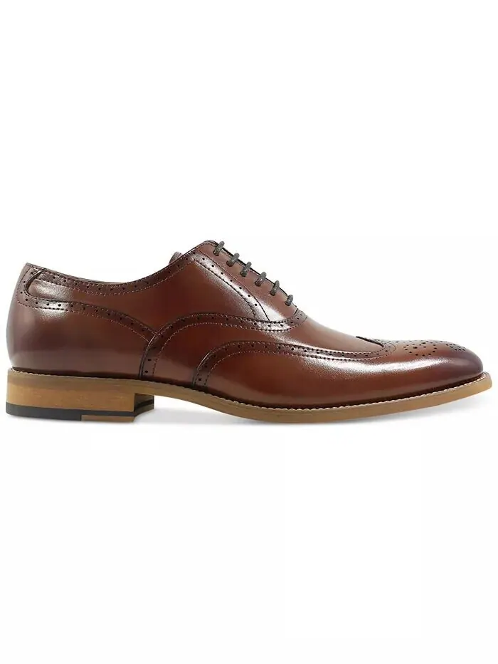 Мужские оксфорды Dunbar Wingtip Stacy Adams — изображение 3 из 6, коричневый