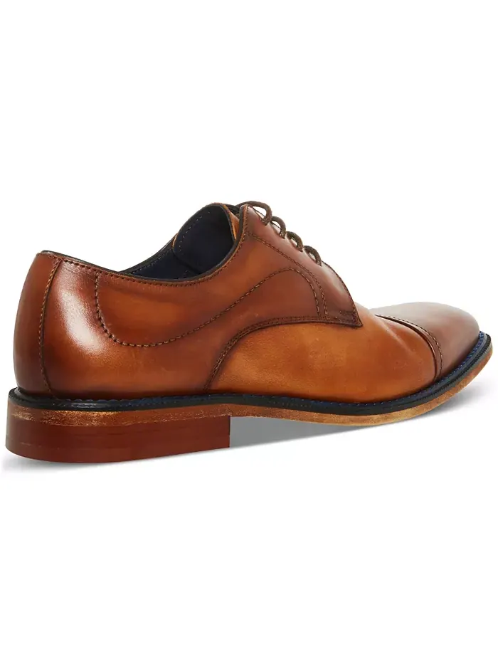 Мужские оксфорды Zane из тонированной фактурной кожи средней высоты Steve Madden — изображение 2 из 8, светлый бежевый