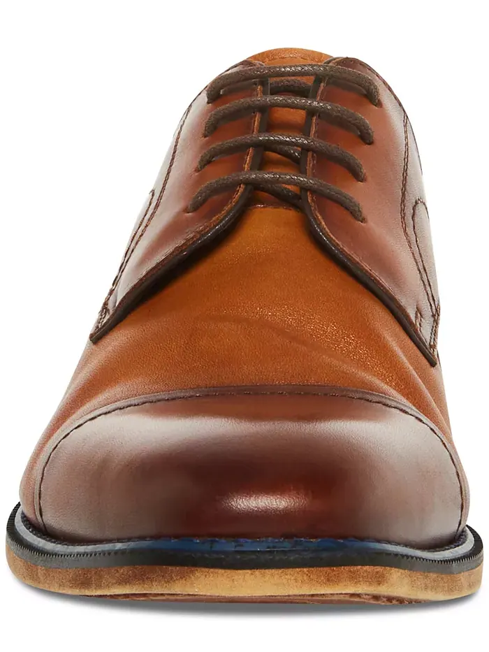 Мужские оксфорды Zane из тонированной фактурной кожи средней высоты Steve Madden — изображение 5 из 8, светлый бежевый