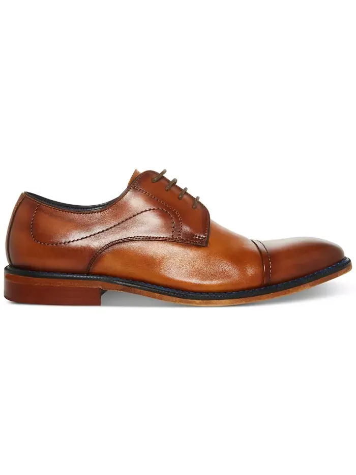 Мужские оксфорды Zane из тонированной фактурной кожи средней высоты Steve Madden — изображение 7 из 8, светлый бежевый
