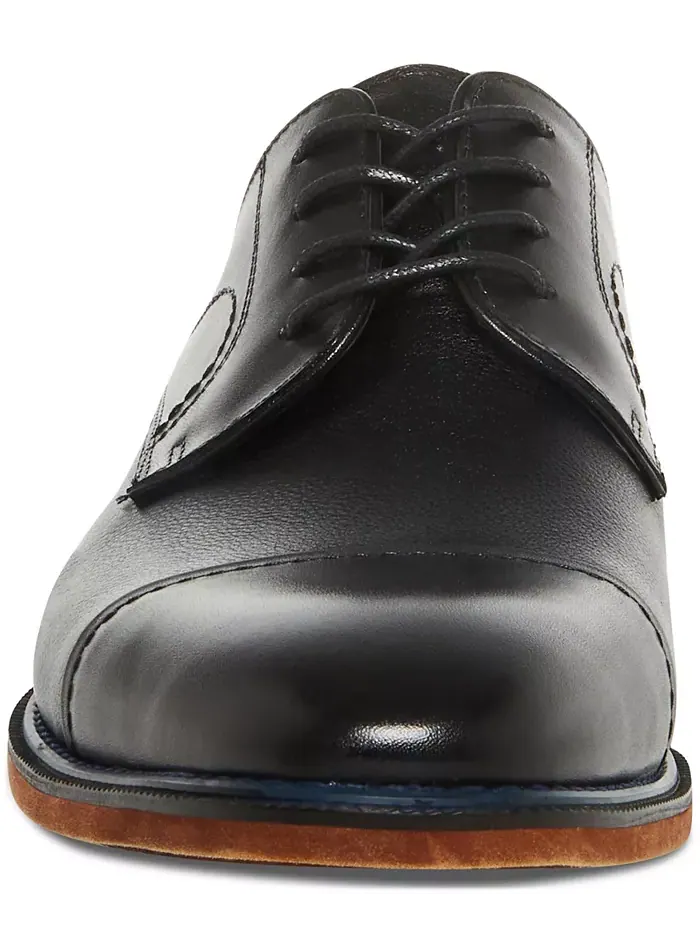 Мужские оксфорды Zane из тонированной фактурной кожи средней высоты Steve Madden — изображение 5 из 8, черный