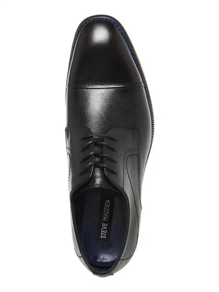 Мужские оксфорды Zane из тонированной фактурной кожи средней высоты Steve Madden — изображение 8 из 8, черный