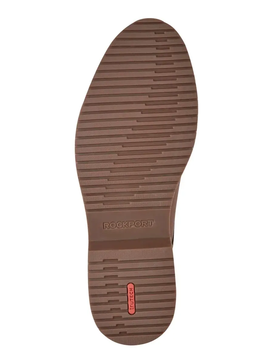 Мужские повседневные кожаные туфли Criss на шнуровке Rockport — изображение 5 из 5, карамель