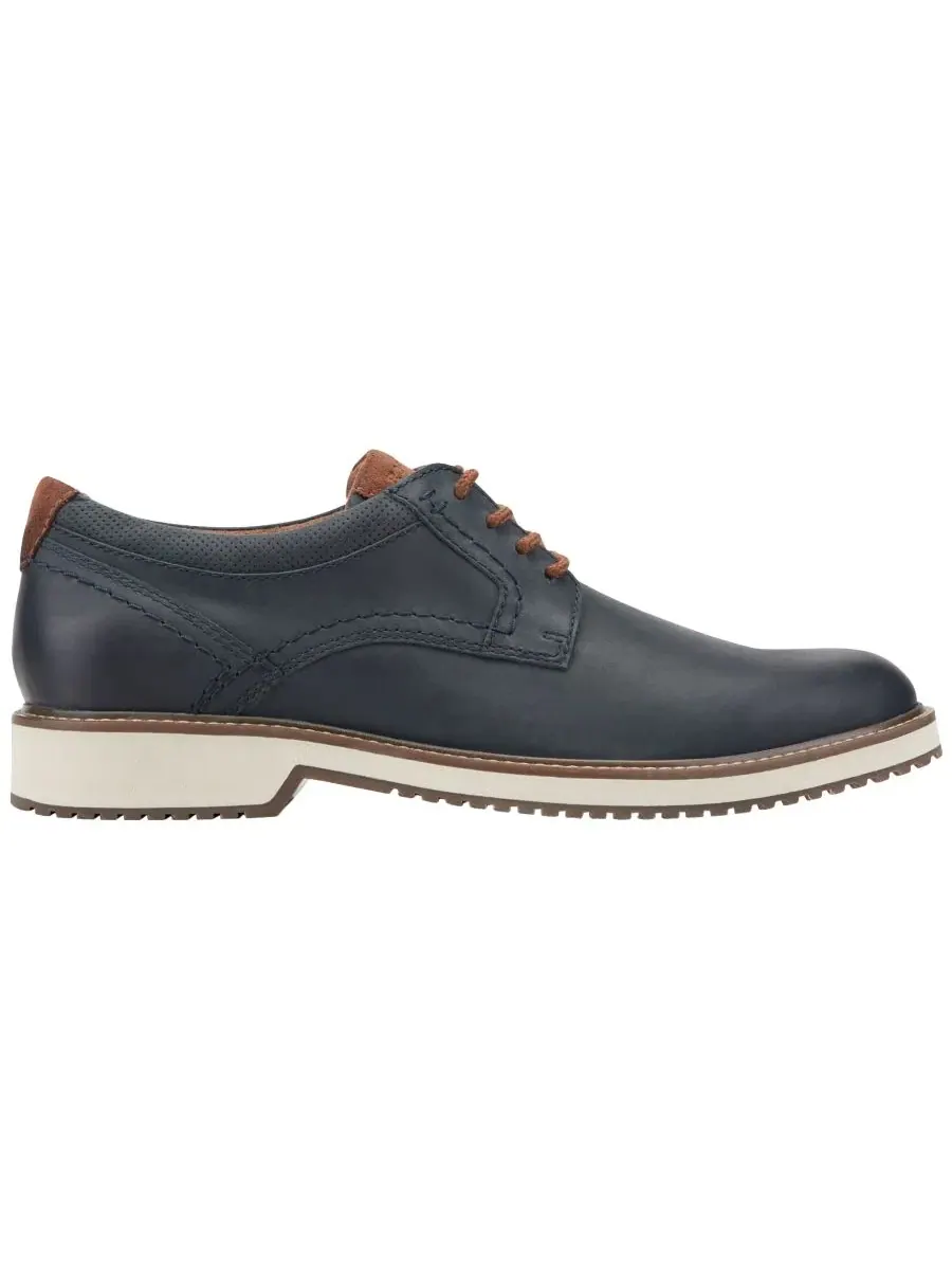 Мужские повседневные кожаные туфли Criss на шнуровке Rockport — изображение 2 из 5, синий