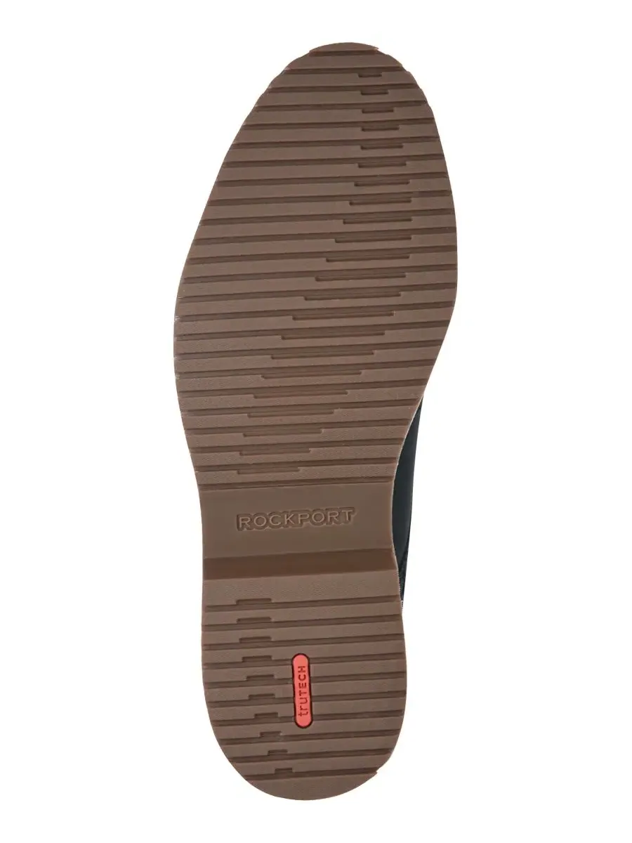 Мужские повседневные кожаные туфли Criss на шнуровке Rockport — изображение 5 из 5, синий