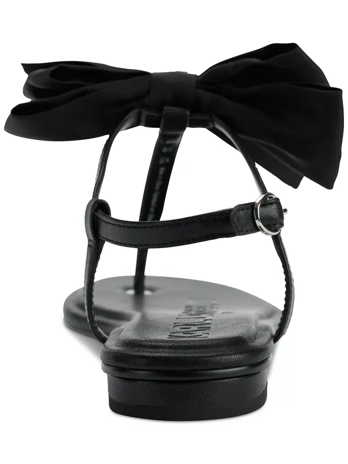 Женские сандалии Cristi Bow Flat KARL LAGERFELD PARIS — изображение 3 из 5, черный