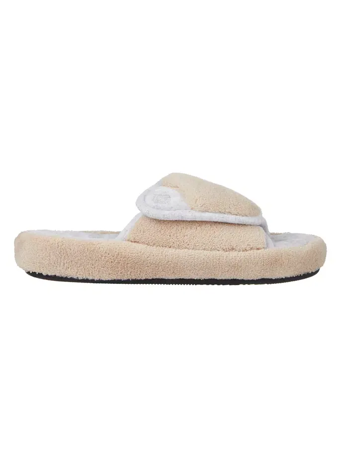 Женские тапочки-кроксы Microterry Spa Slide Clog Isotoner Signature — изображение 2 из 6, тауп