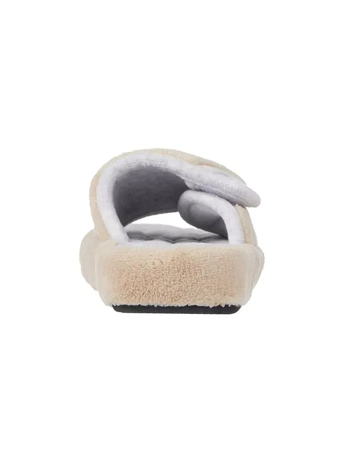 Женские тапочки-кроксы Microterry Spa Slide Clog Isotoner Signature — изображение 4 из 6, тауп