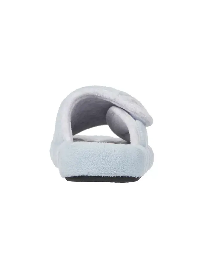 Женские тапочки-кроксы Microterry Spa Slide Clog Isotoner Signature — изображение 4 из 6, синий