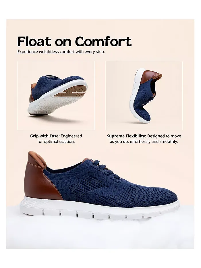 Мужские оксфорды Victory Street с технологией Hands-Free Slip On, легкие, из сетчатого материала — изображение 9 из 10, серый