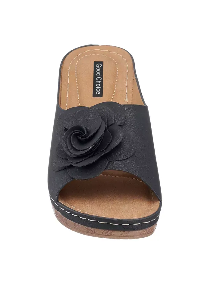 Женские сандалии Tokyo Floral на платформе GC Shoes — изображение 3 из 5, черный