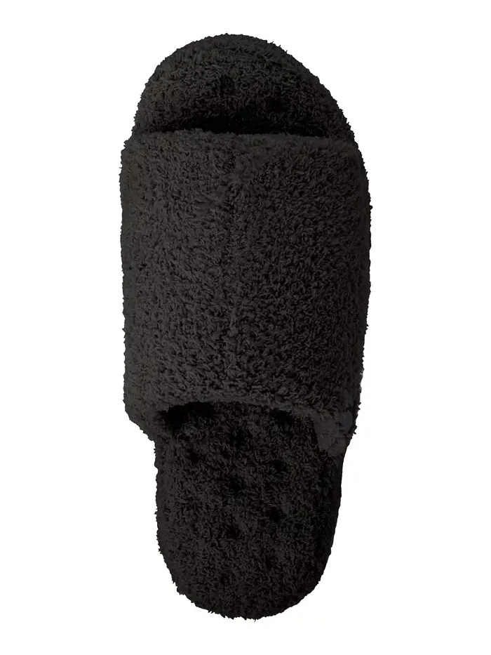 Женские уютные плюшевые шлепанцы Joey Cozy Plush Slide Isotoner Signature — изображение 4 из 5, черный
