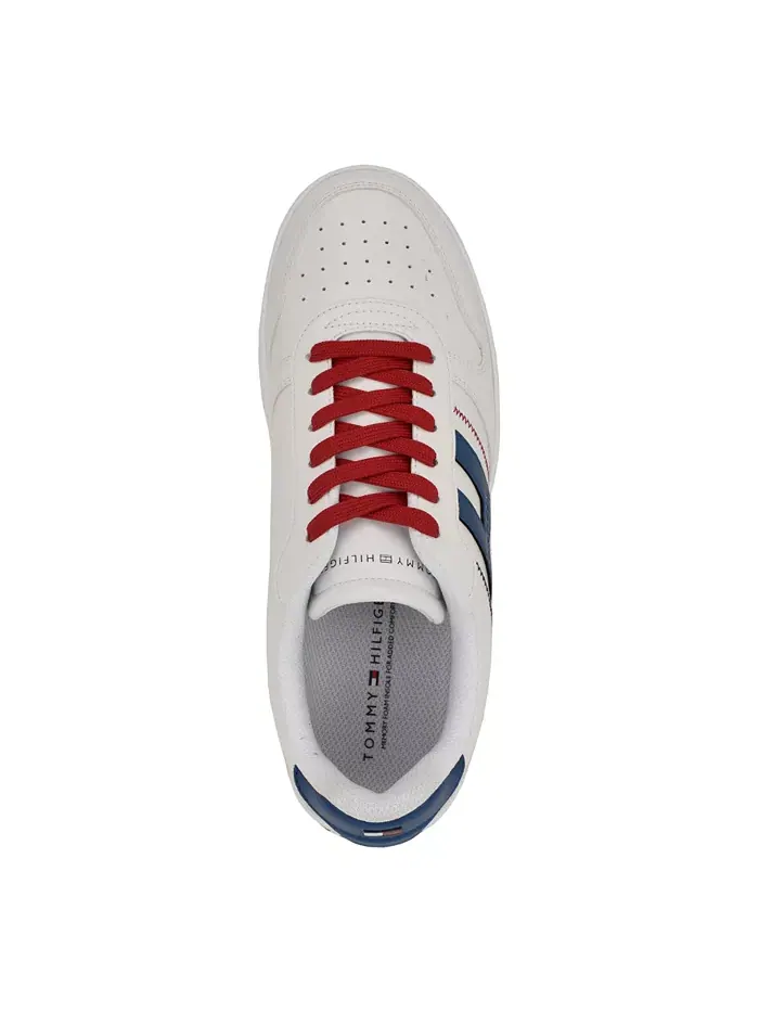 Мужские кроссовки Tilyas с декоративной строчкой Tommy Hilfiger — изображение 3 из 4, белый