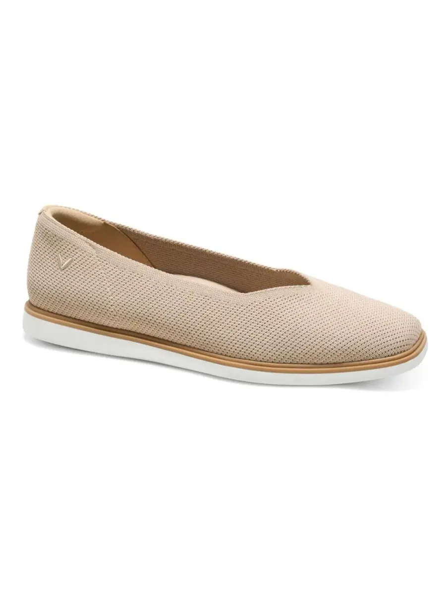 Женские балетки Mabel Square-Toe All-Day Standing VIVAIA — изображение 1 из 4, миндальный