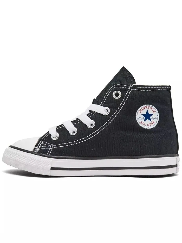 Высокие повседневные кроссовки Chuck Taylor для малышей и малышей от Finish Line Converse — изображение 2 из 6, черный