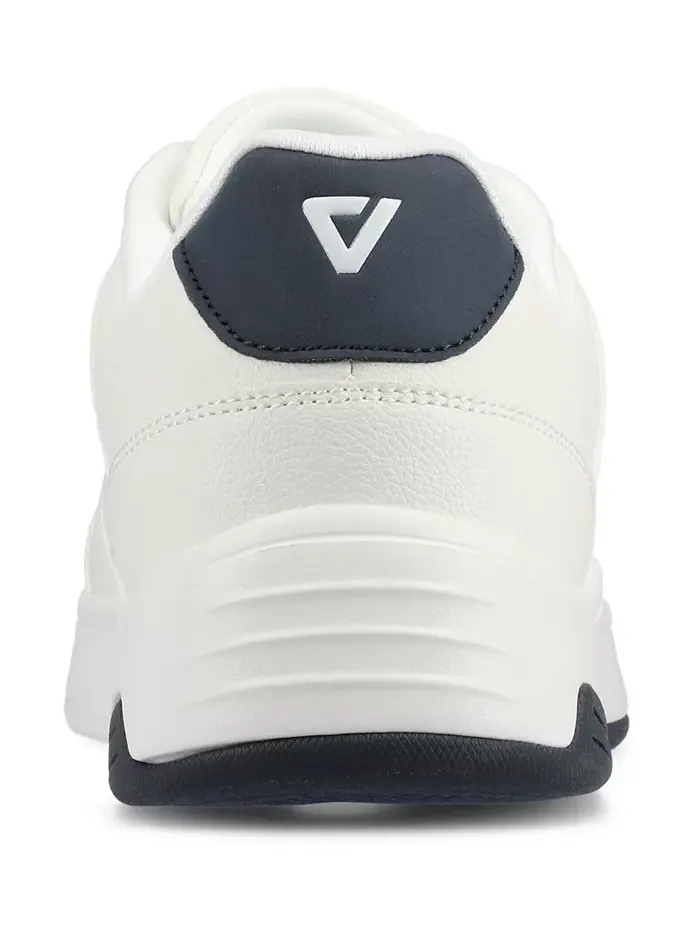 Мужские перфорированные низкие кроссовки Swift Comfort с гибкой подошвой Vance Co. — изображение 3 из 5, белый