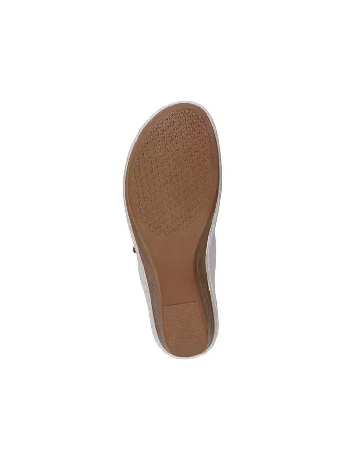 Женские босоножки на платформе Halia с цветочным принтом GC Shoes — изображение 5 из 5, белый