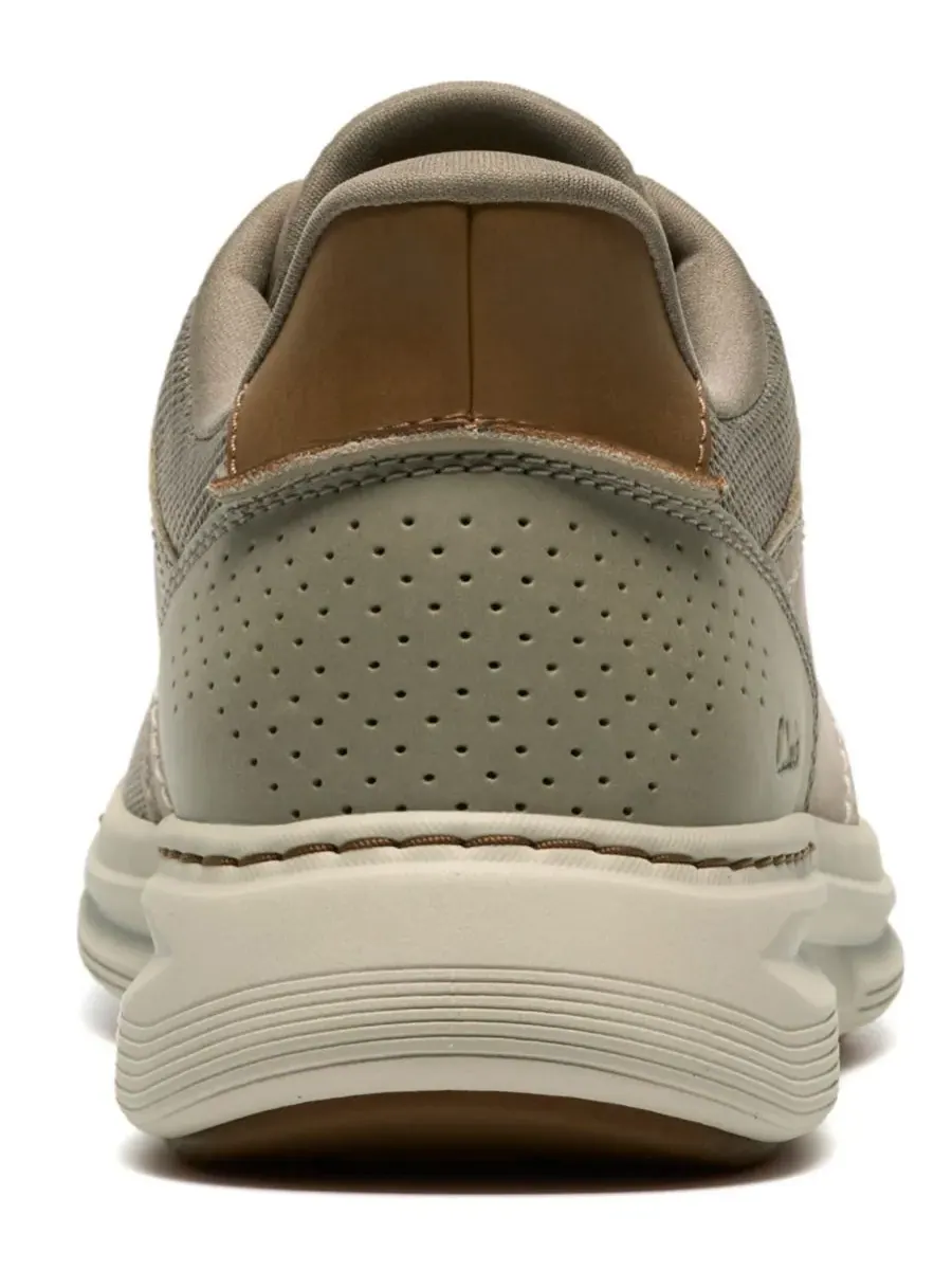 Кроссовки мужские Clarks Craftwell, низкие, на шнуровке, серый замша — изображение 3 из 6