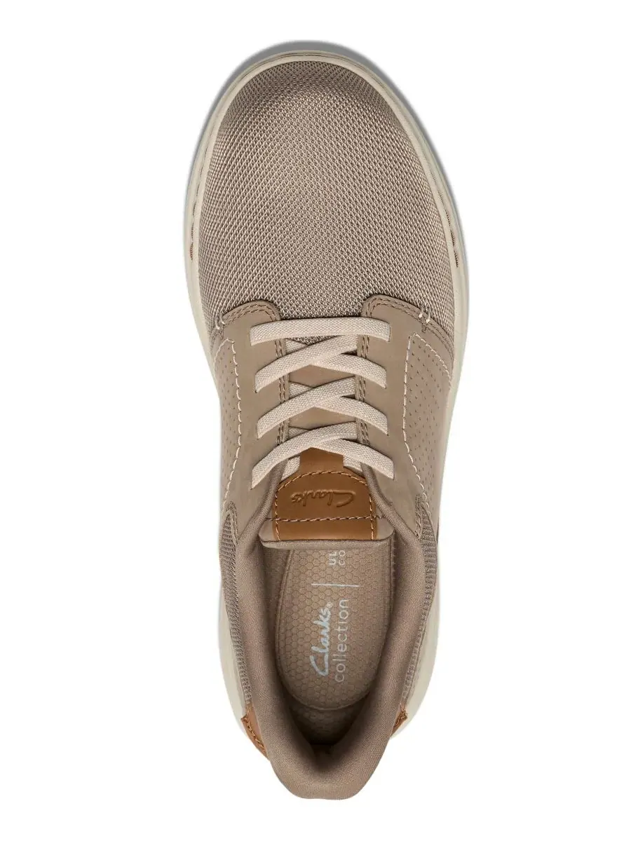 Кроссовки мужские Clarks Craftwell, низкие, на шнуровке, серый замша — изображение 4 из 6