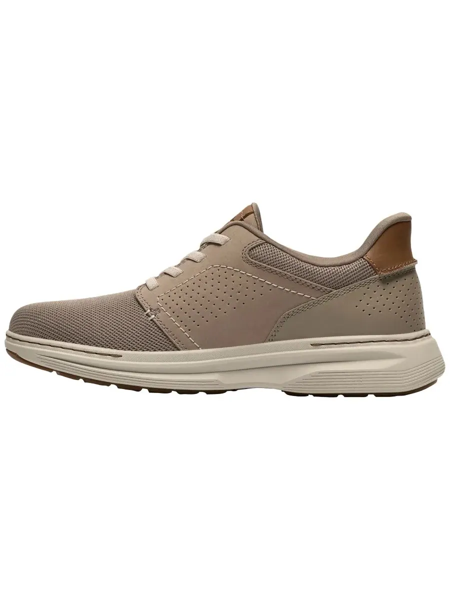 Кроссовки мужские Clarks Craftwell, низкие, на шнуровке, серый замша — изображение 6 из 6