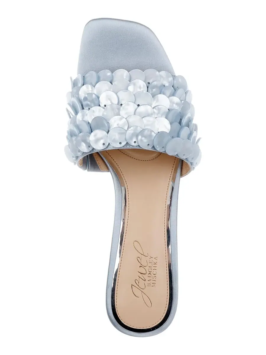 Женские сандалии-слипоны Pacific Jewel Badgley Mischka — изображение 4 из 5, синий