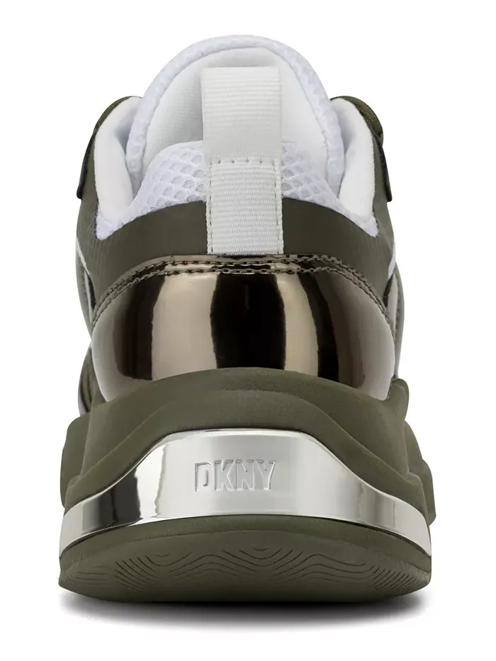 Женские кроссовки Juna на шнуровке Dkny — изображение 3 из 5, белый