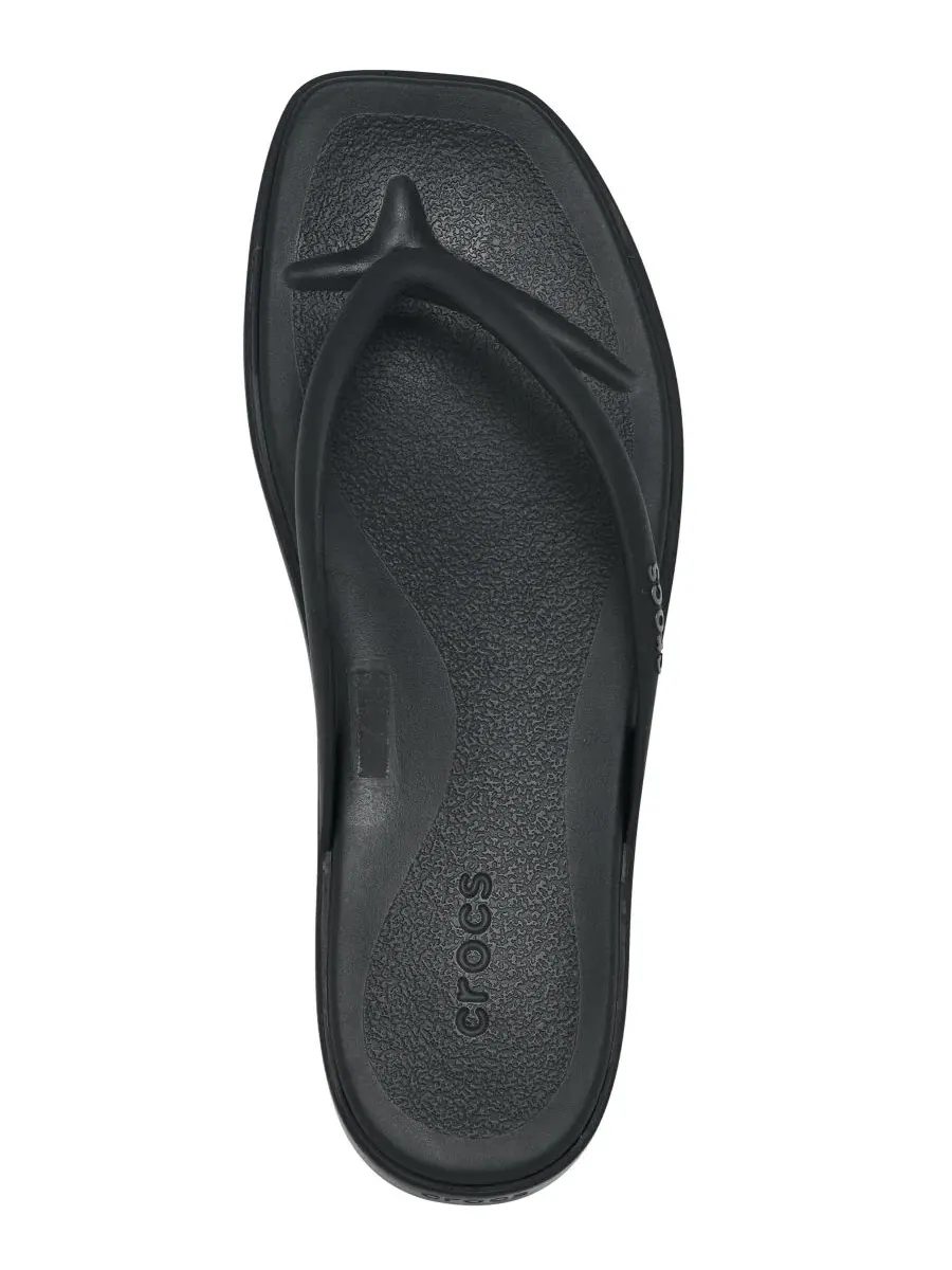 Сандалии-вьетнамки Miami с танкеткой Crocs — изображение 5 из 6, черный