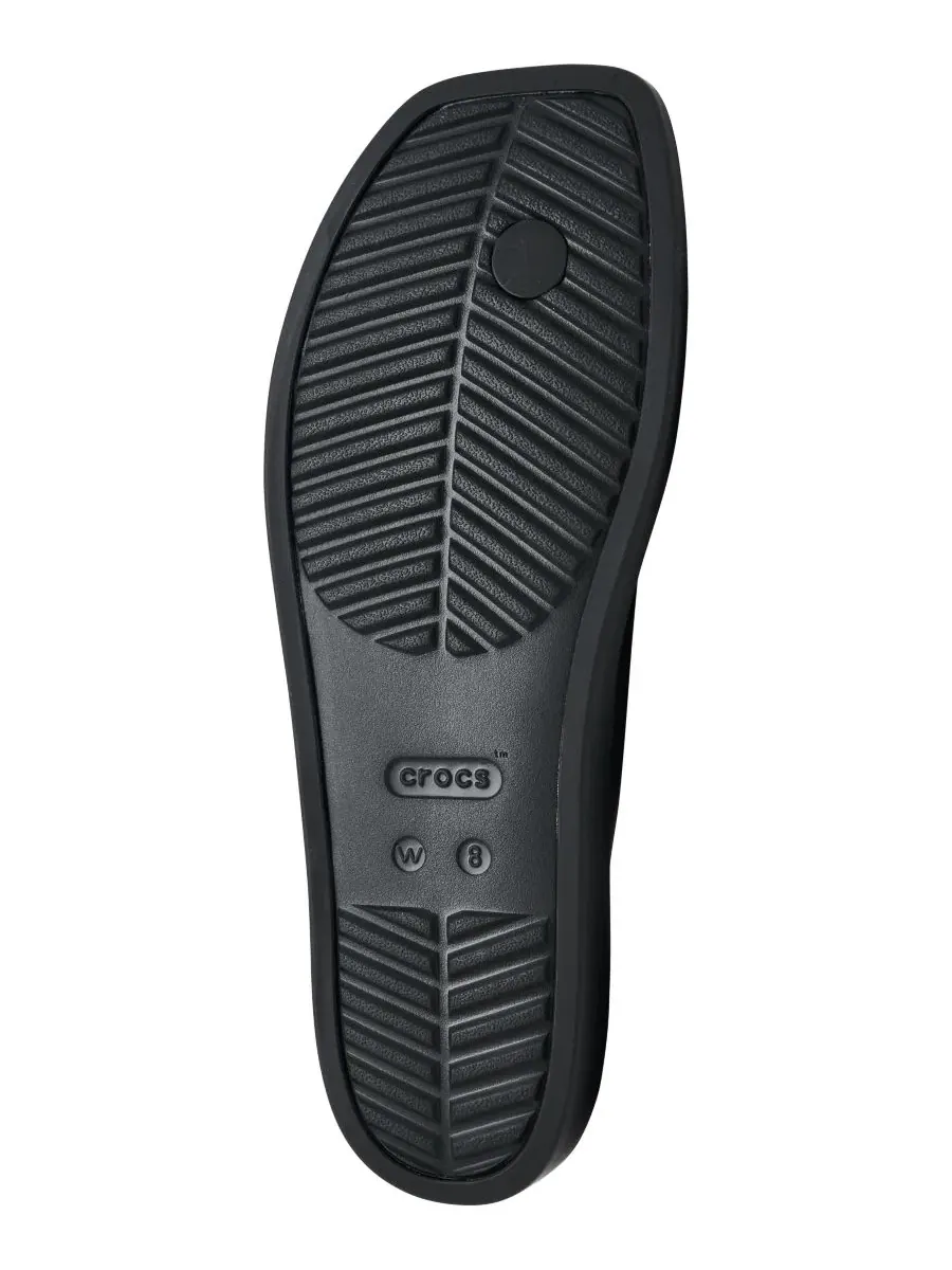 Сандалии-вьетнамки Miami с танкеткой Crocs — изображение 6 из 6, черный