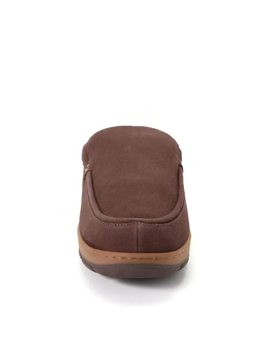 Мужские шлепанцы Melbourne Rugged из натуральной замши, водоотталкивающие, Coffee Dearfoams — изображение 3 из 6, коричневый