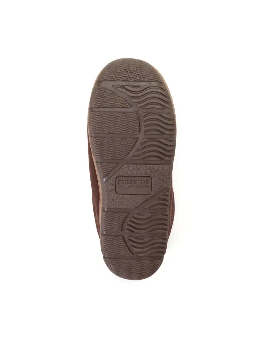 Мужские шлепанцы Melbourne Rugged из натуральной замши, водоотталкивающие, Coffee Dearfoams — изображение 5 из 6, коричневый