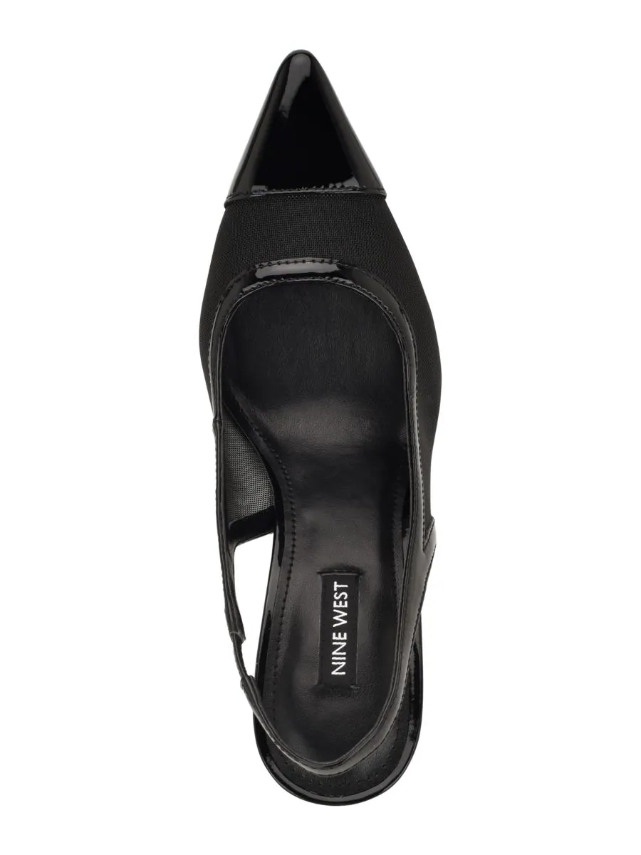 Женские сетчатые туфли-лодочки на шпильке Jermain Nine West — изображение 4 из 5, черный