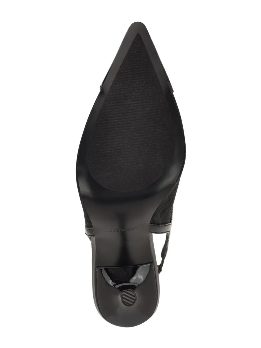 Женские сетчатые туфли-лодочки на шпильке Jermain Nine West — изображение 5 из 5, черный