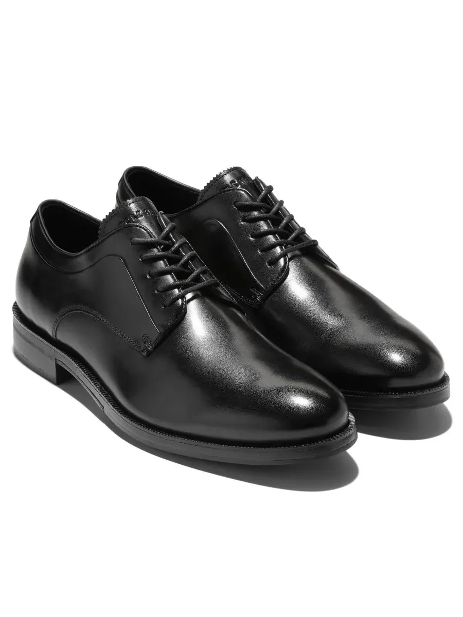 Мужские оксфордские туфли Dean Grand с закругленным носком Cole Haan — изображение 7 из 9, черный