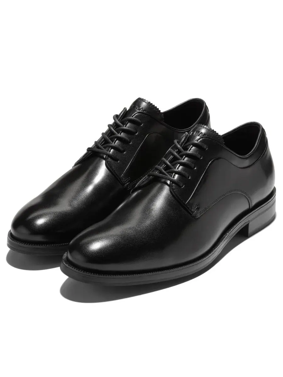 Мужские оксфордские туфли Dean Grand с закругленным носком Cole Haan — изображение 9 из 9, черный