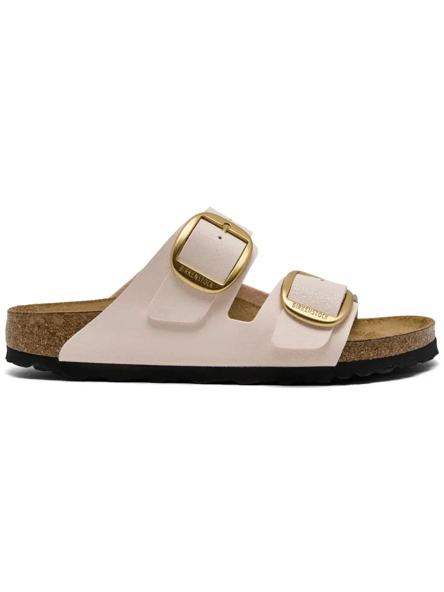 Сандалии с широкой регулируемой пряжкой Arizona Big Buckle Birkibuc Birkenstock — изображение 2 из 6, светлый розовый
