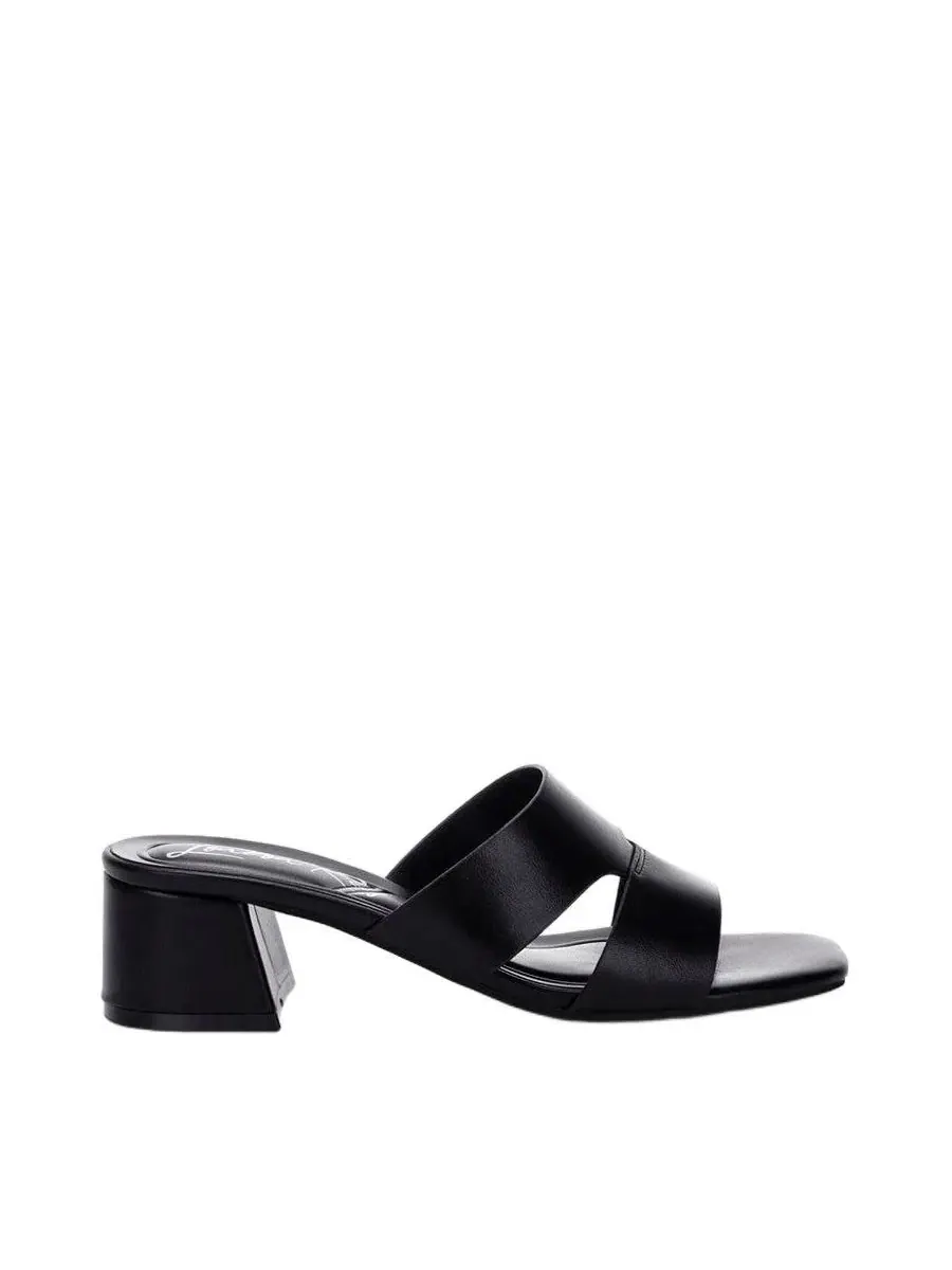 Босоножки-слипоны на каблуке-столбике Shulva Block Heel London Rag — изображение 2 из 6, черный