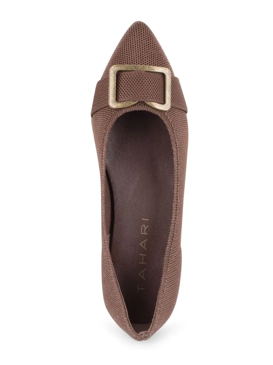 Женские туфли-лодочки Canterbury на низком каблуке Tahari — изображение 4 из 6, коричневый