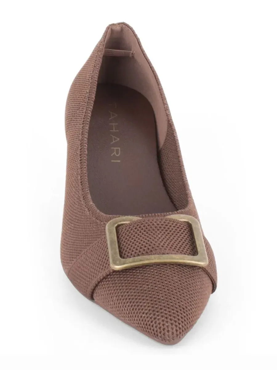 Женские туфли-лодочки Canterbury на низком каблуке Tahari — изображение 6 из 6, коричневый