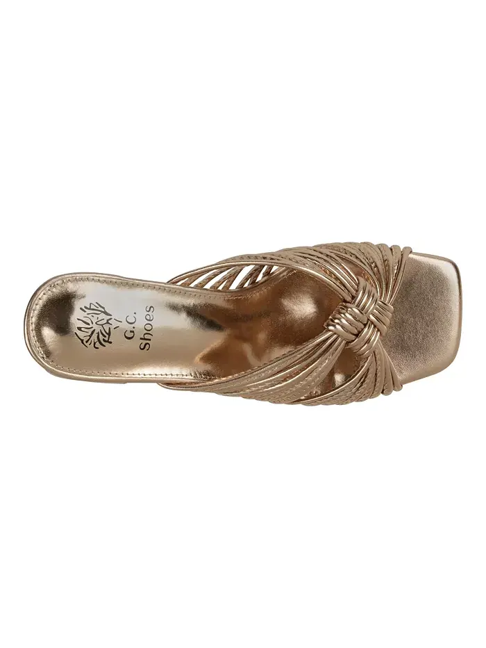 Женские босоножки Josie на устойчивом каблуке с ремешками GC Shoes — изображение 9 из 9, черный