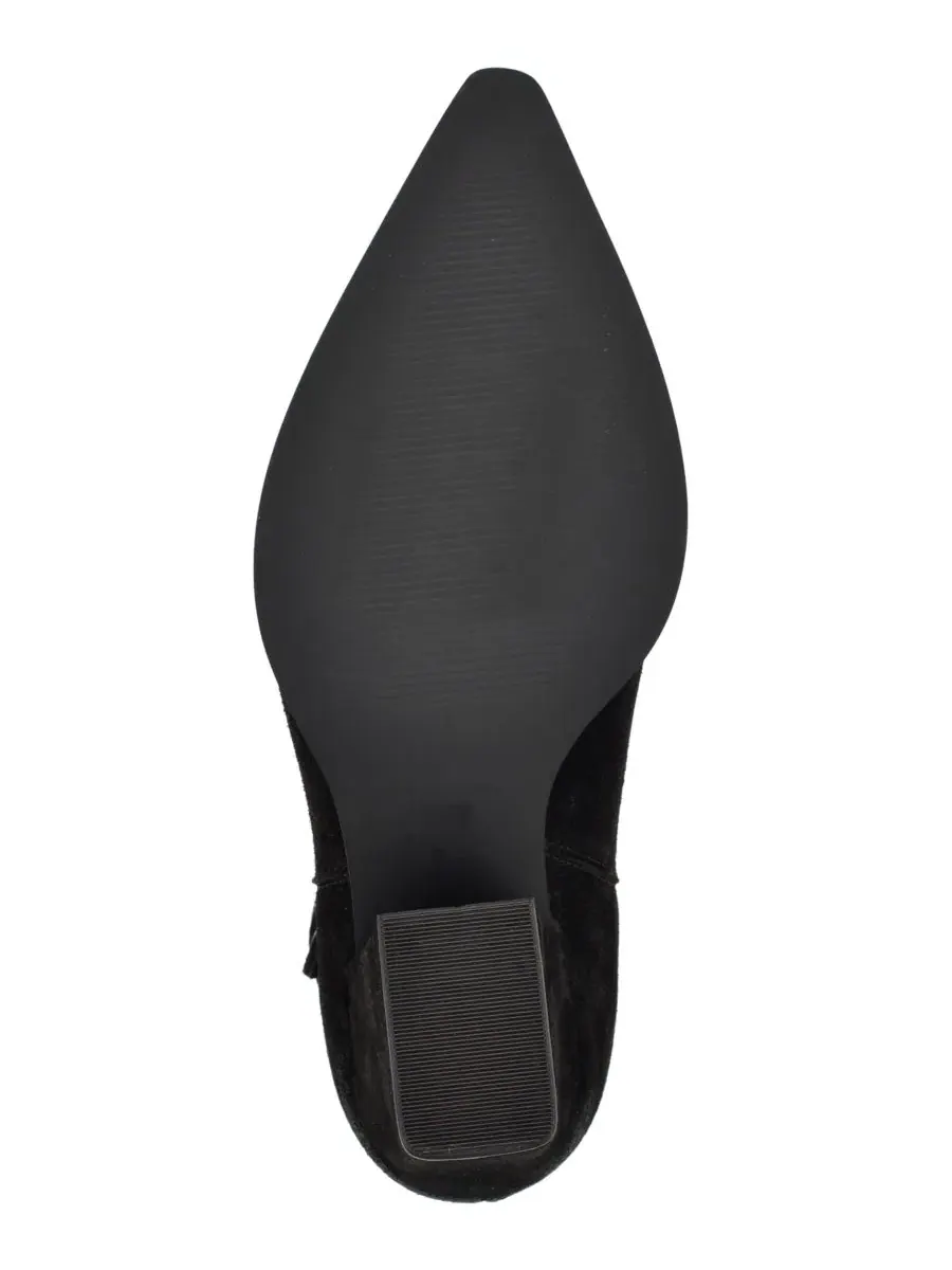 Ботильоны Nine West Weslie из замши, каблук блок — изображение 5 из 5, черный