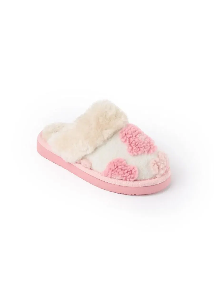 Детские тапочки Flower Scuff с мягкой подкладкой Minnetonka — изображение 1 из 7, пудровый розовый