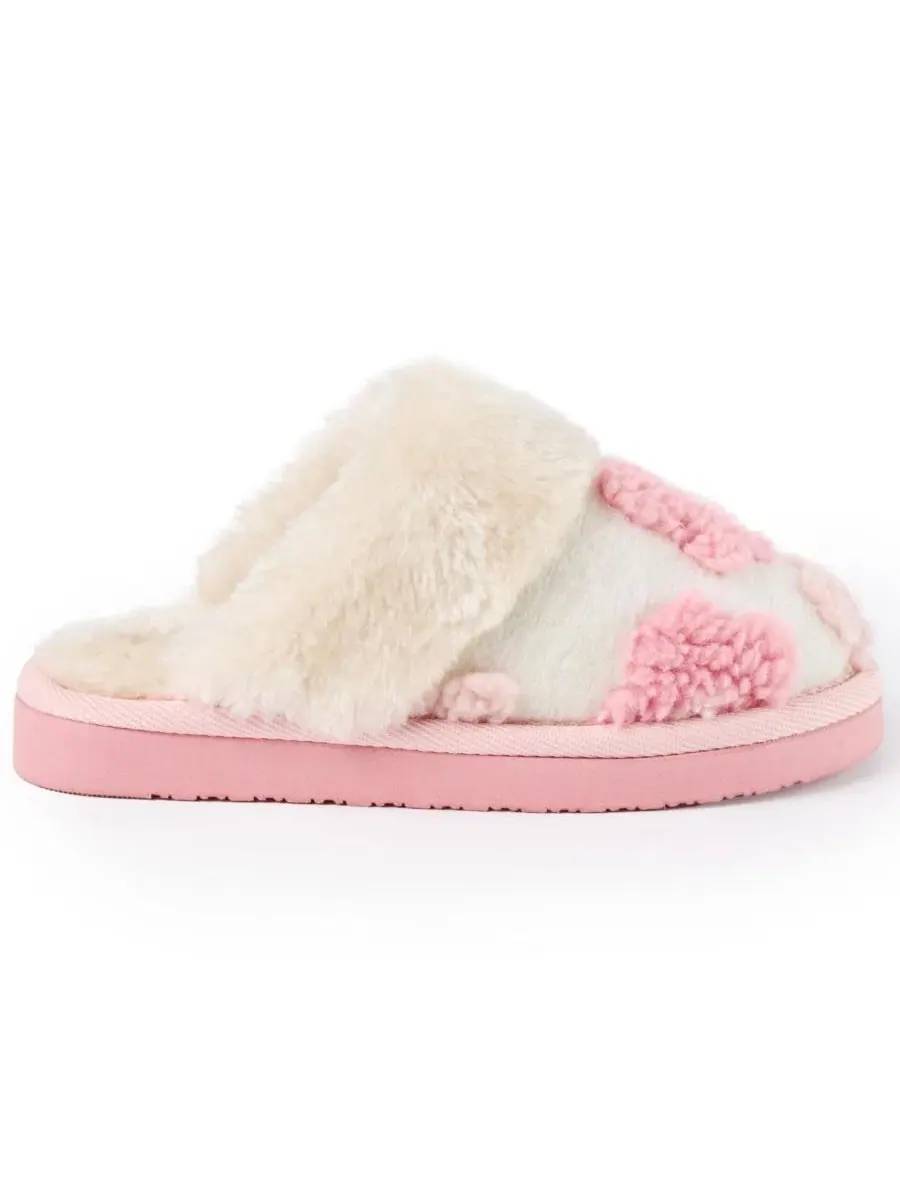 Детские тапочки Flower Scuff с мягкой подкладкой Minnetonka — изображение 2 из 7, пудровый розовый