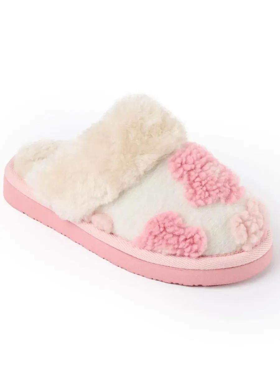 Детские тапочки Flower Scuff с мягкой подкладкой Minnetonka — изображение 6 из 7, пудровый розовый