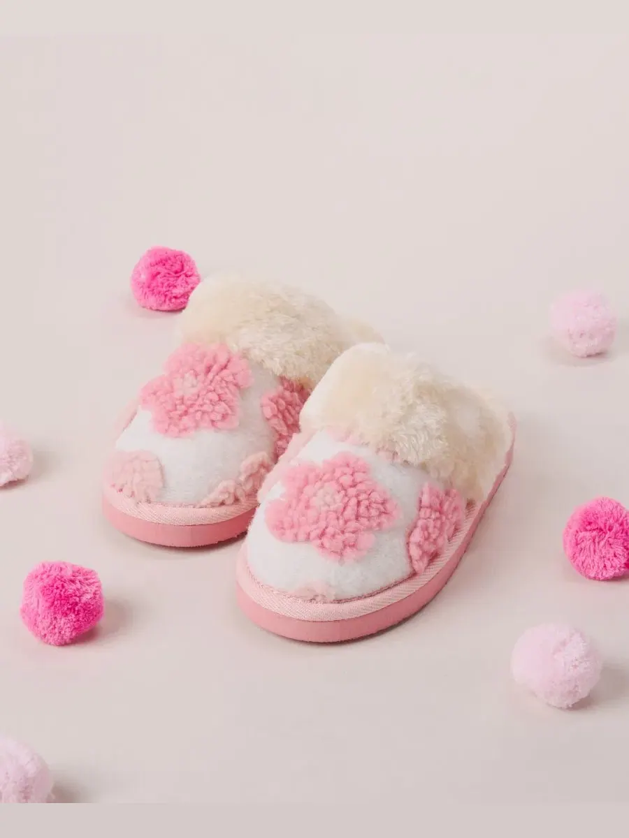 Детские тапочки Flower Scuff с мягкой подкладкой Minnetonka — изображение 7 из 7, пудровый розовый