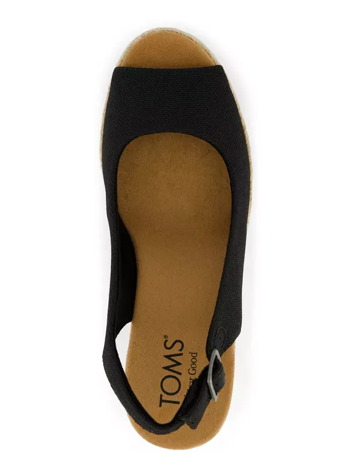 Женские босоножки Camilla на платформе с открытым носком TOMS — изображение 4 из 5, черный