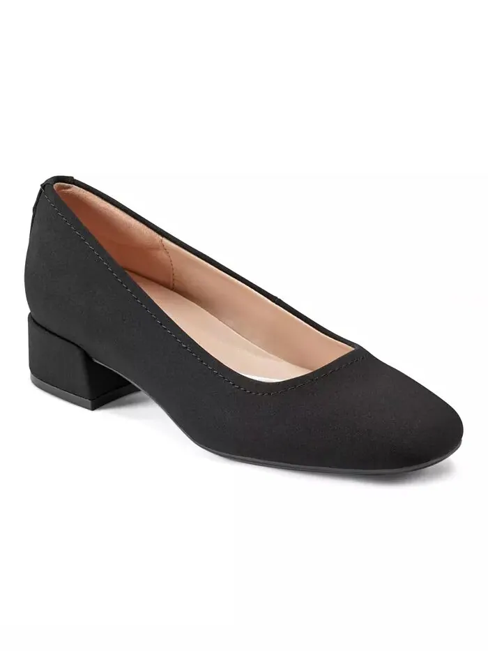 Женские туфли-лодочки Eflex Jain Square Toe Easy Spirit — изображение 1 из 5, черный