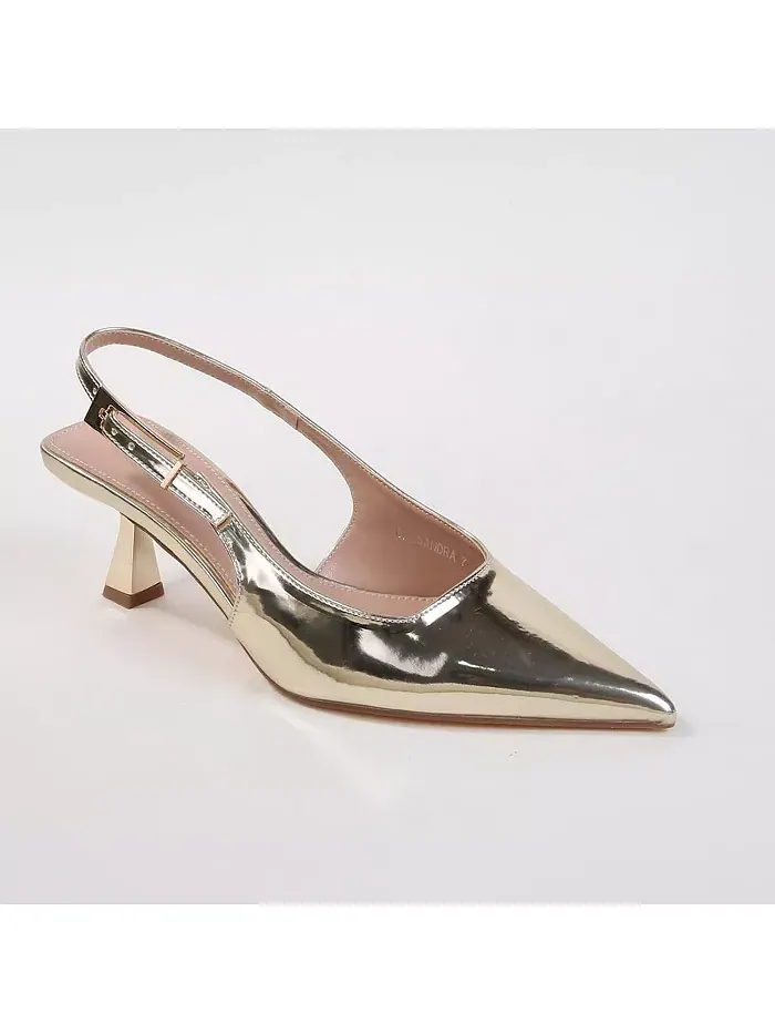 Туфли Cassandra Slingback Kitten Heels BERNESS — изображение 1 из 2, золото