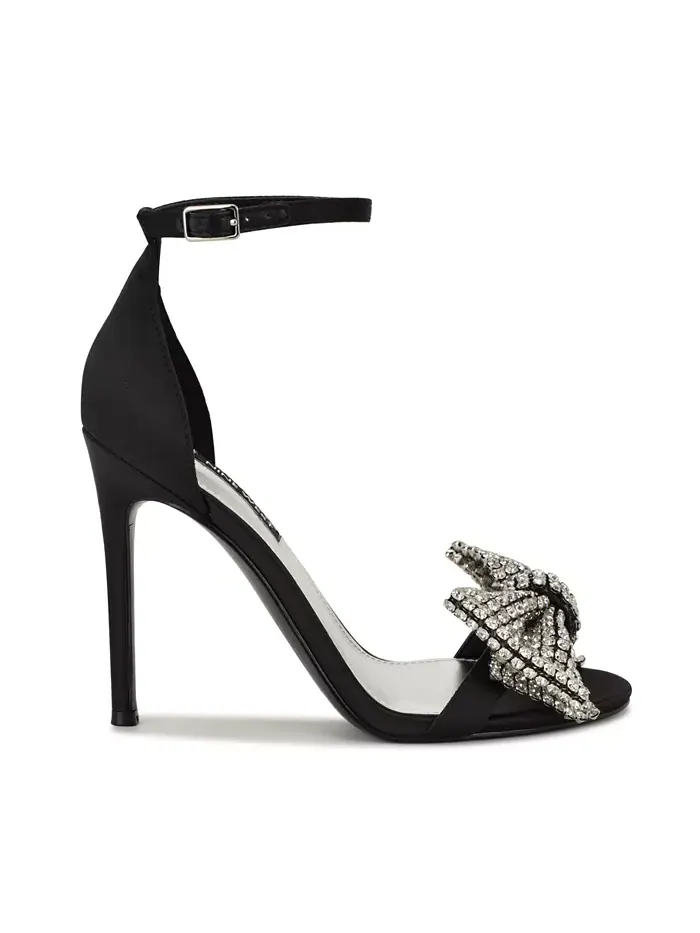 Женские босоножки Tansie на высоком каблуке с декоративными элементами Nine West — изображение 2 из 5, черный