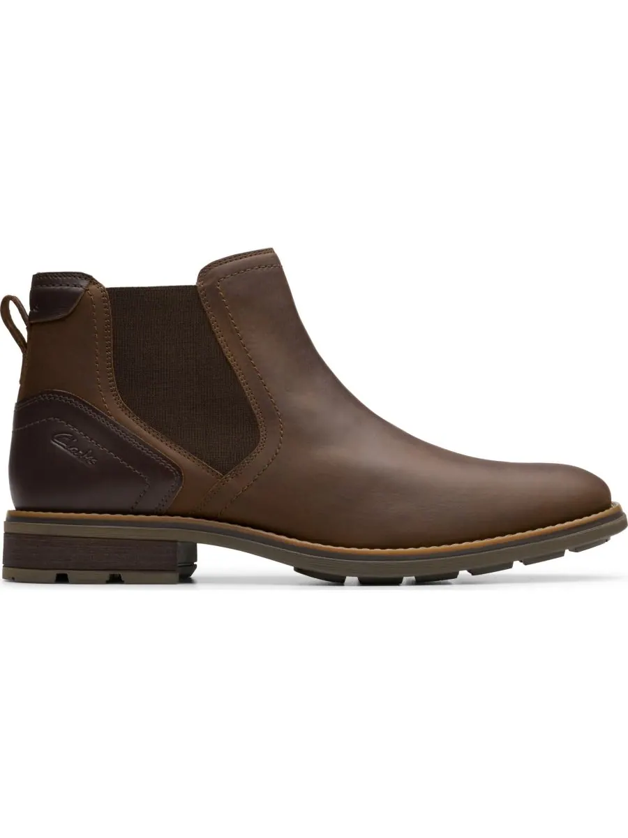 Ботинки мужские Clarks Emmet Easy, кожаные — изображение 2 из 6, бежевый