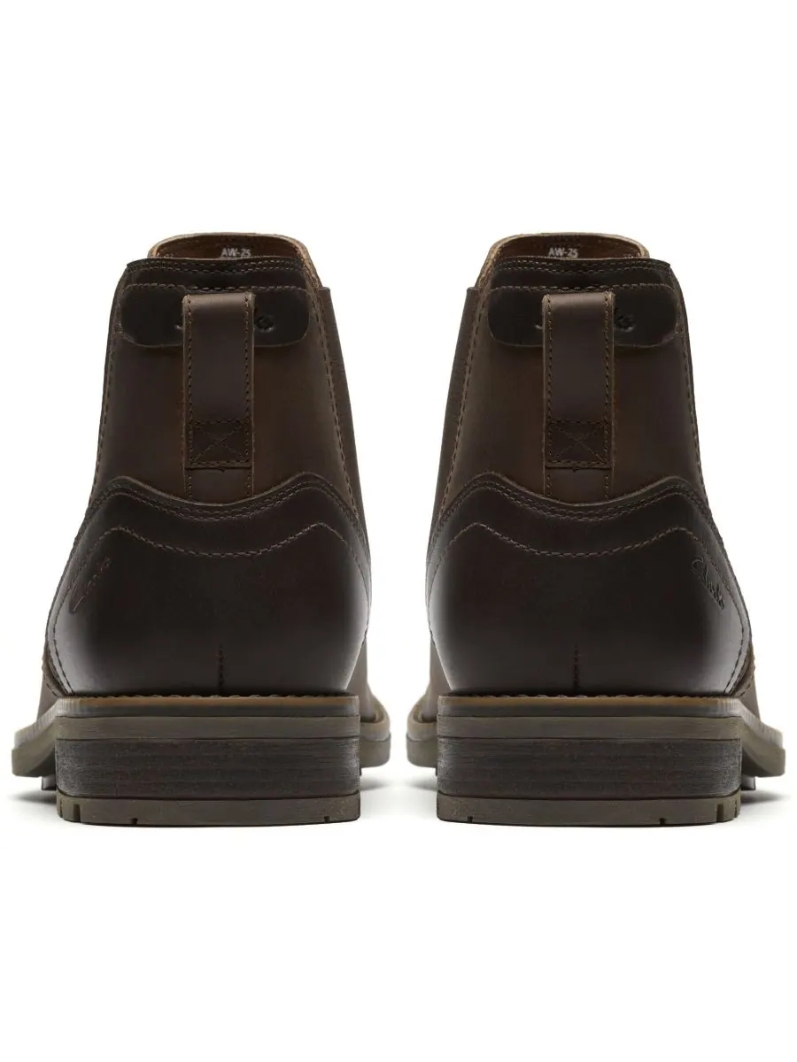 Ботинки мужские Clarks Emmet Easy, кожаные — изображение 3 из 6, бежевый